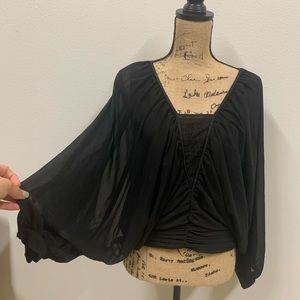 Black Long Sleeve Top